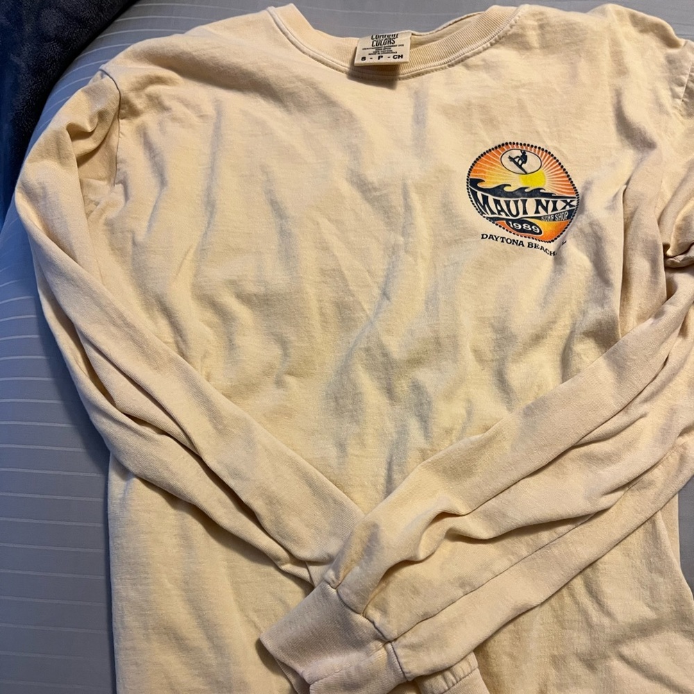 Yellow, long sleeve, Size small, Brand: Comfort Colors